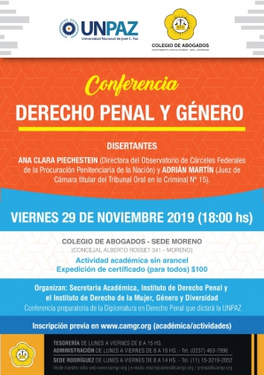 CONFERENCIA DERECHO PENAL Y GENERO